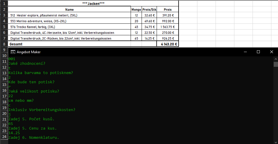 Fullstack projekt - úprava osob